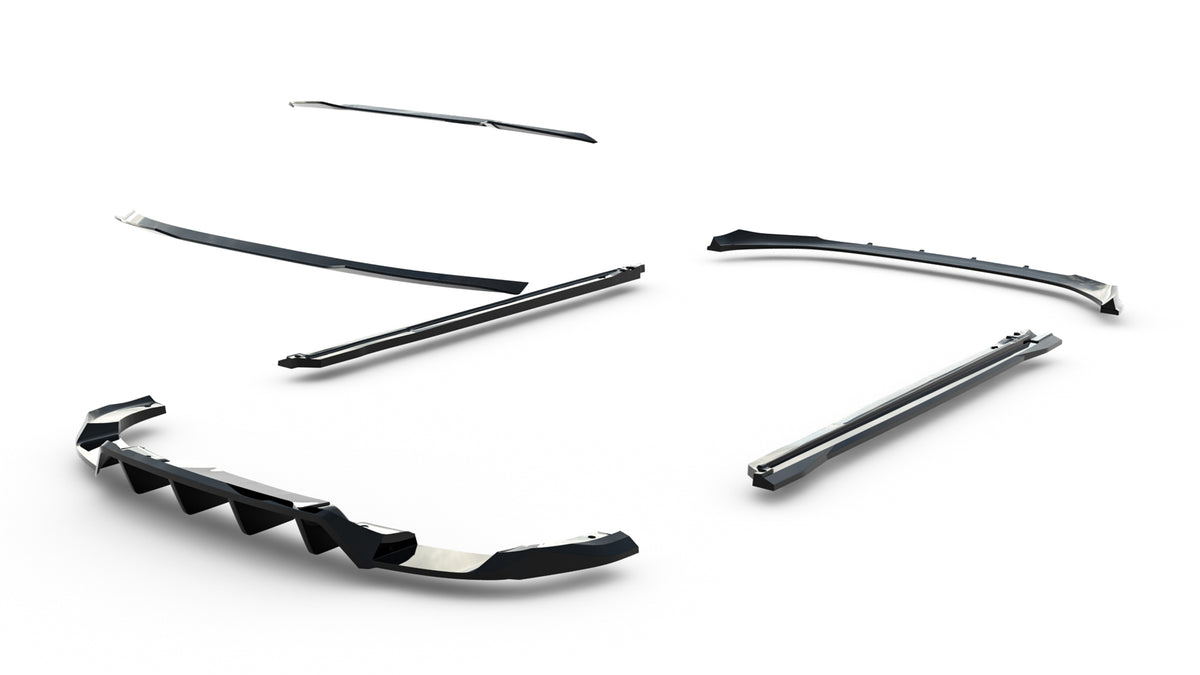 Set of splitters suitable for audi q5 s-line sportback mk3
