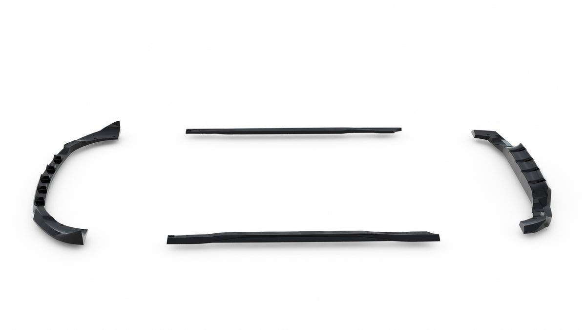 Set of splitters suitable for mercedes-amg gla 35 h247