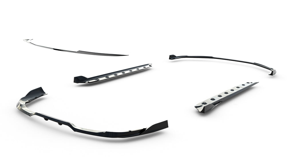 Set of splitters suitable for porsche 911 carrera aero 992 facelift