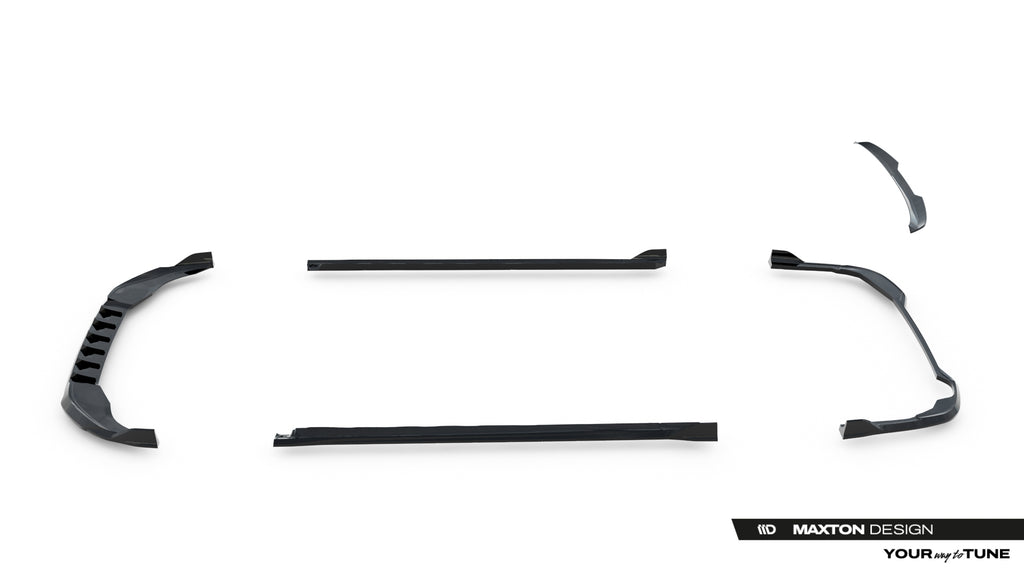 Set of splitters suitable for volkswagen golf variant mk8 facelift