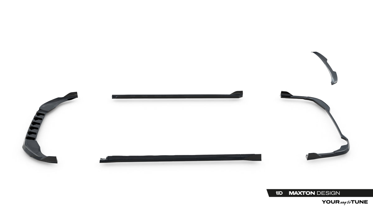 Set of splitters suitable for volkswagen golf variant mk8 facelift