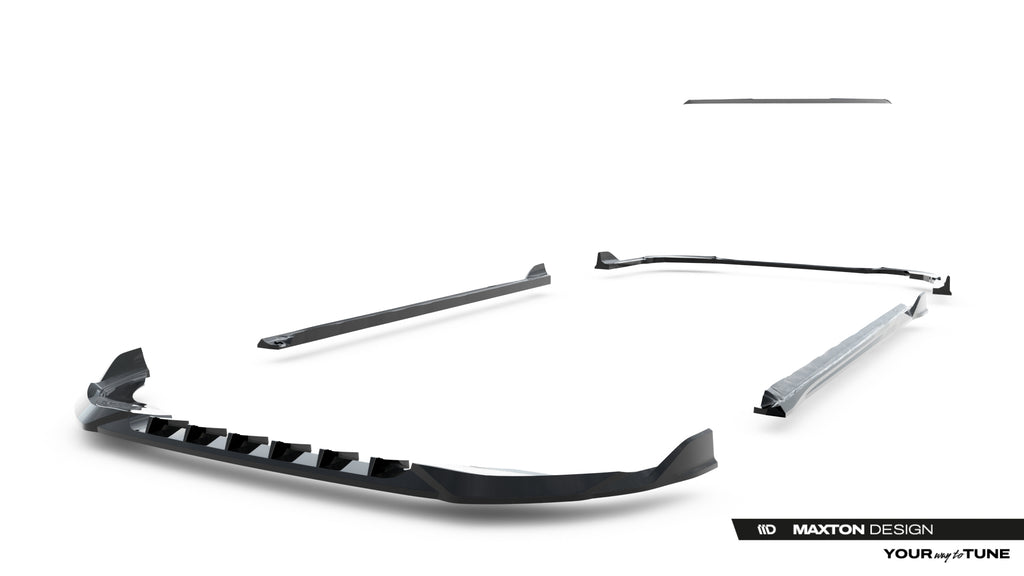 Set of splitters suitable for volkswagen golf variant mk8 facelift