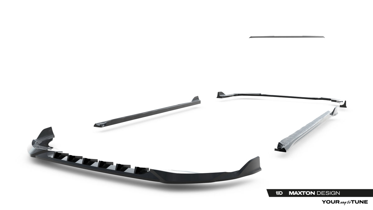 Set of splitters suitable for volkswagen golf variant mk8 facelift