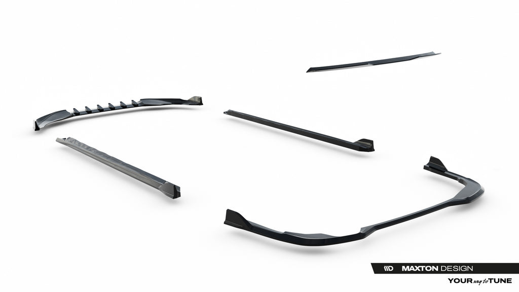 Set of splitters suitable for volkswagen golf variant mk8 facelift