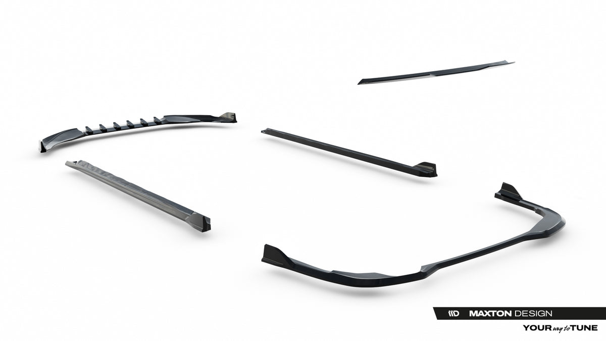 Set of splitters suitable for volkswagen golf variant mk8 facelift