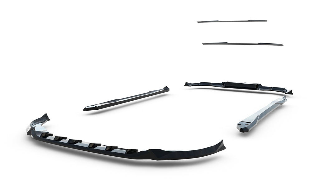 Set of splitters suitable for volkswagen t-roc r-line mk2