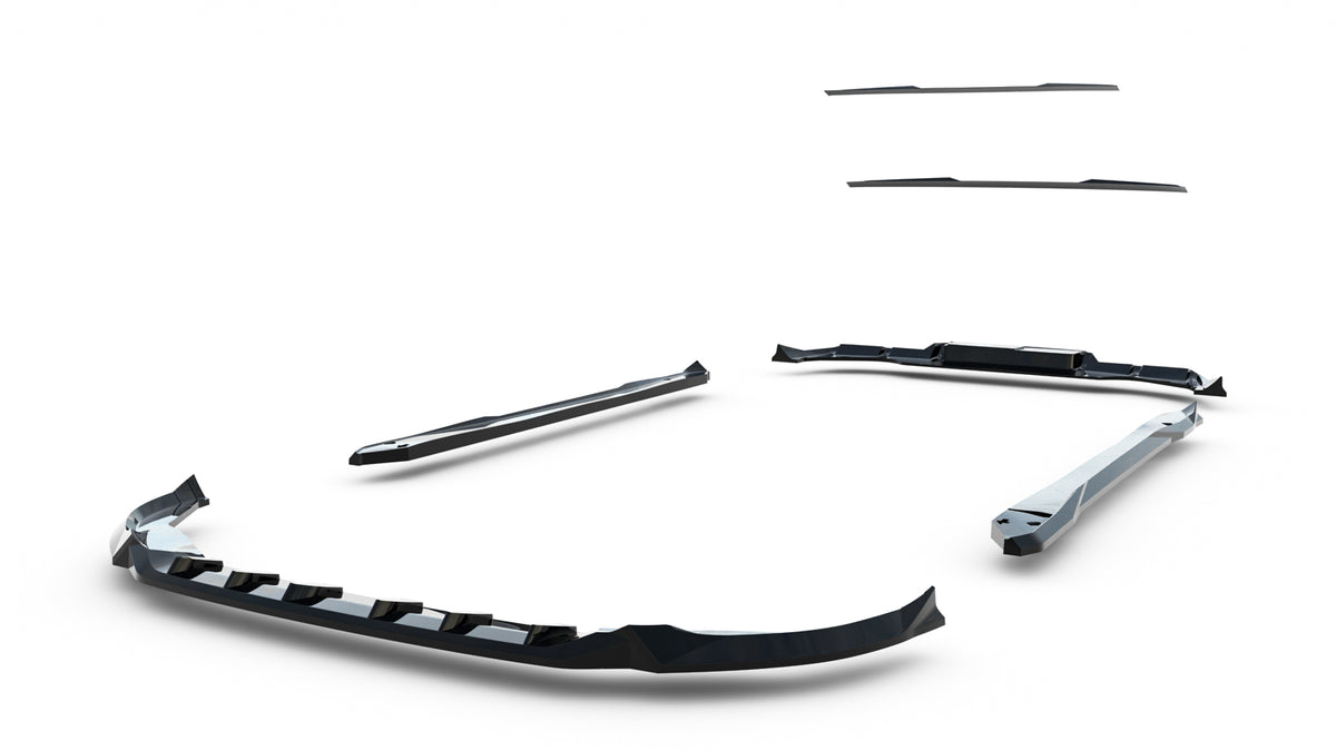 Set of splitters suitable for volkswagen t-roc r-line mk2