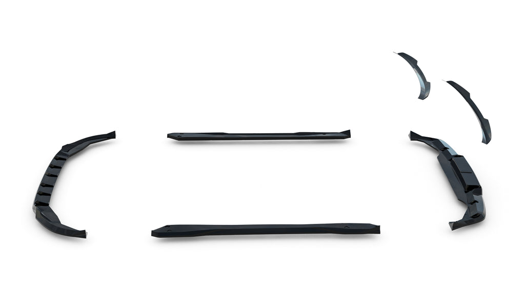 Set of splitters suitable for volkswagen t-roc r-line mk2