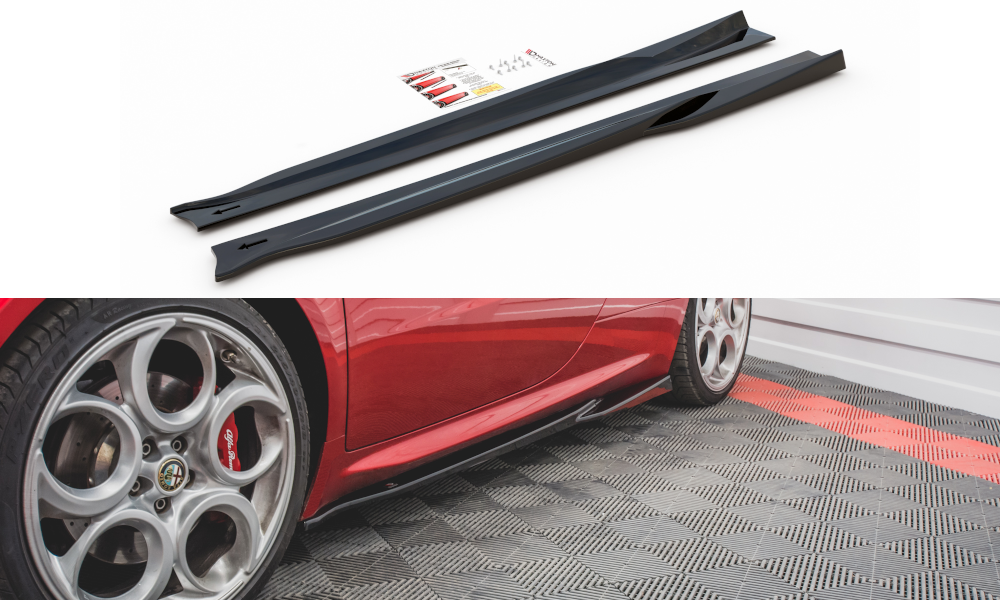 Side skirts diffusers alfa romeo 4c