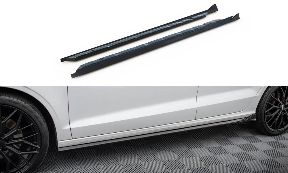 Side skirts diffusers audi a3 sedan 8v