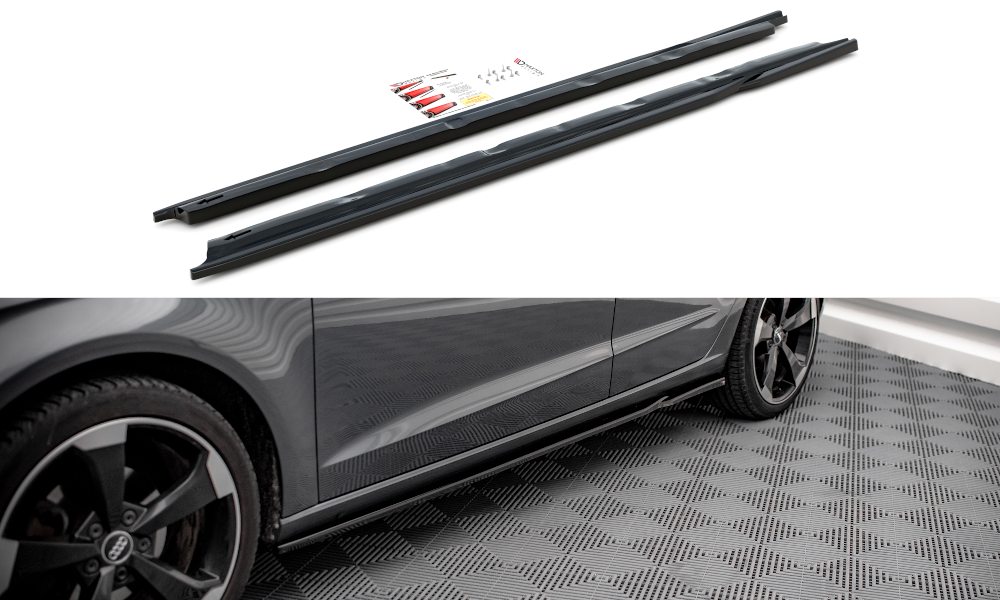 Side skirts diffusers audi a3 sportback 8v