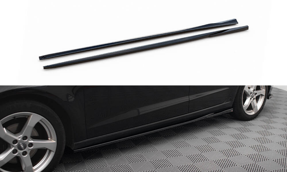 Side skirts diffusers audi a3 sportback 8v facelift