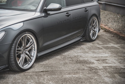 Side skirts diffusers audi a6 / a6 c7 s-line/ s6 c7 facelift