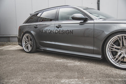Side skirts diffusers audi a6 / a6 c7 s-line/ s6 c7 facelift