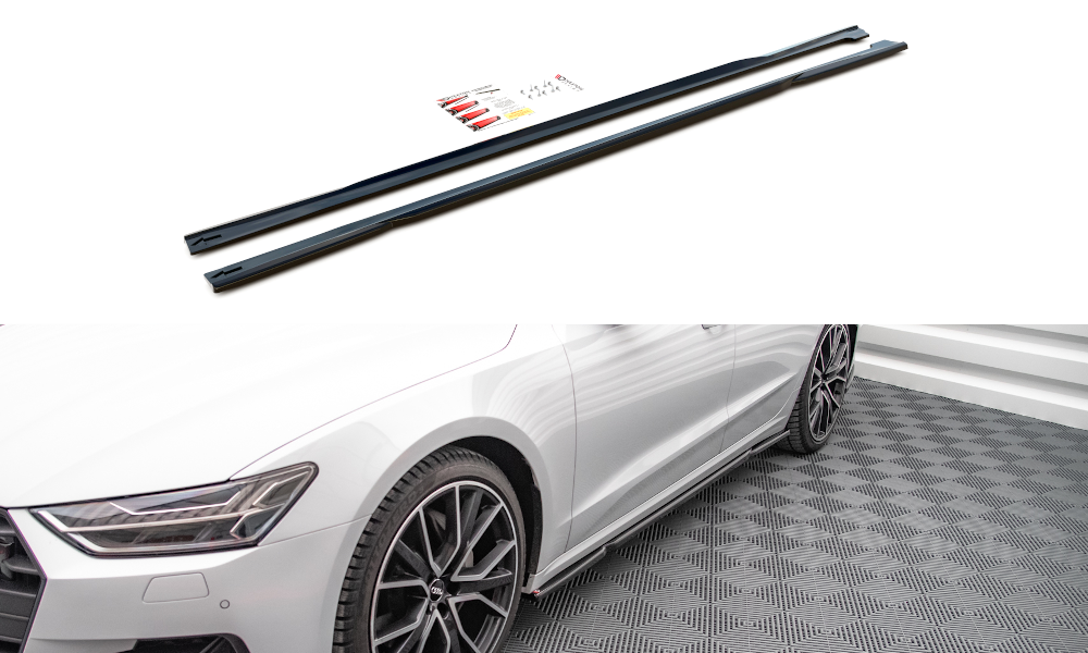 Side skirts diffusers audi a7 c8