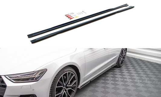 Side skirts diffusers audi a7 c8