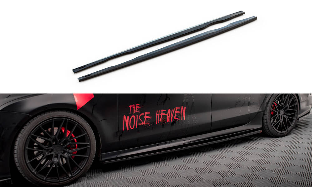 Side skirts diffusers audi a7 rs7 look c7