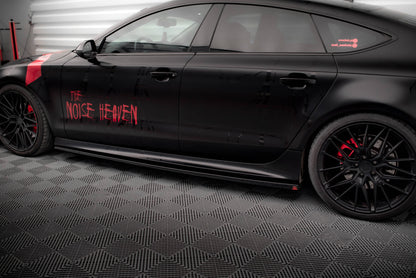 Side skirts diffusers audi a7 rs7 look c7