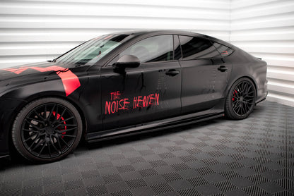 Side skirts diffusers audi a7 rs7 look c7