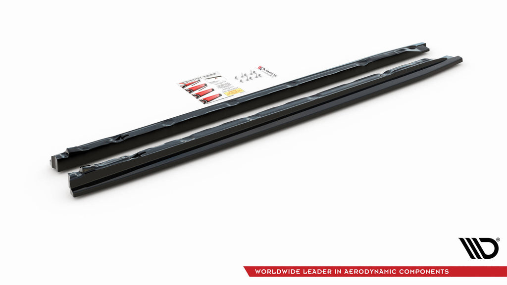 Side skirts diffusers audi q3 sport 8u facelift