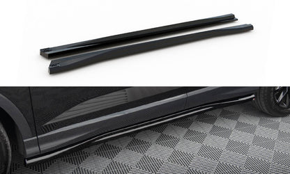 Side skirts diffusers audi q3 sportback f3