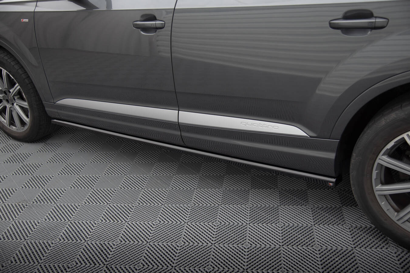 Side skirts diffusers audi q7 mk2