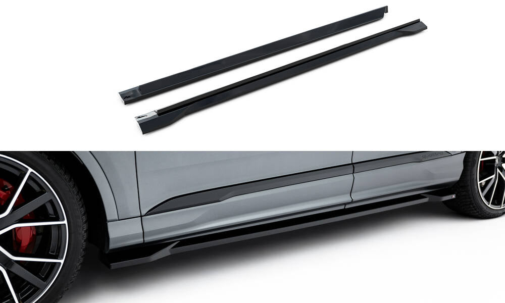 Side skirts diffusers audi q7 s-line / sq7 mk2 facelift 2