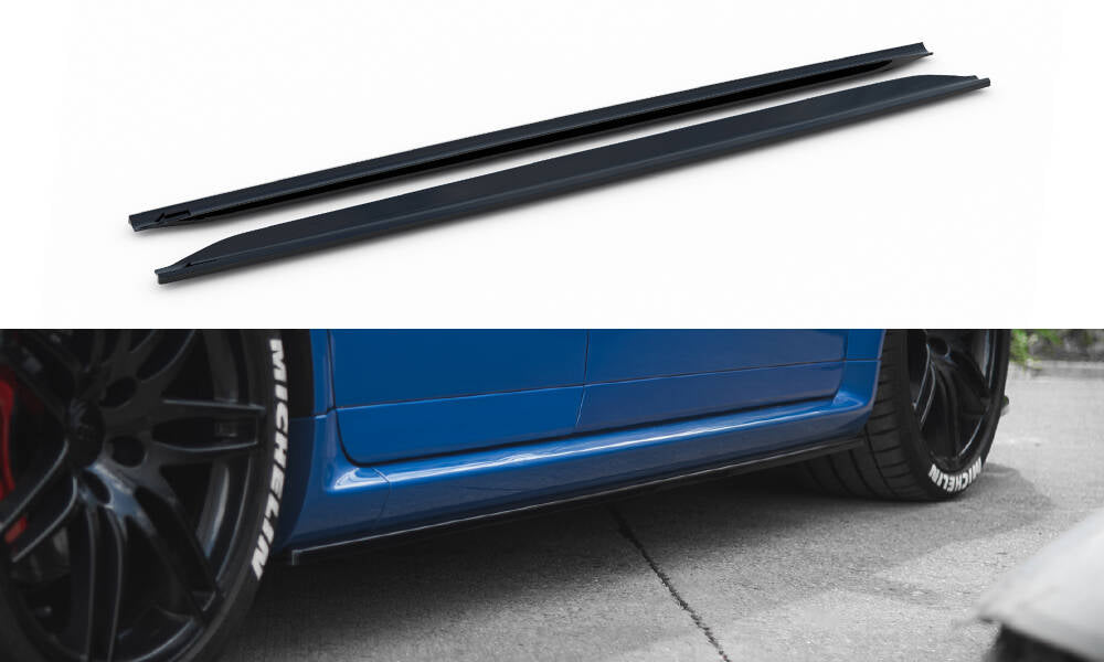 Side skirts diffusers audi rs4 b7