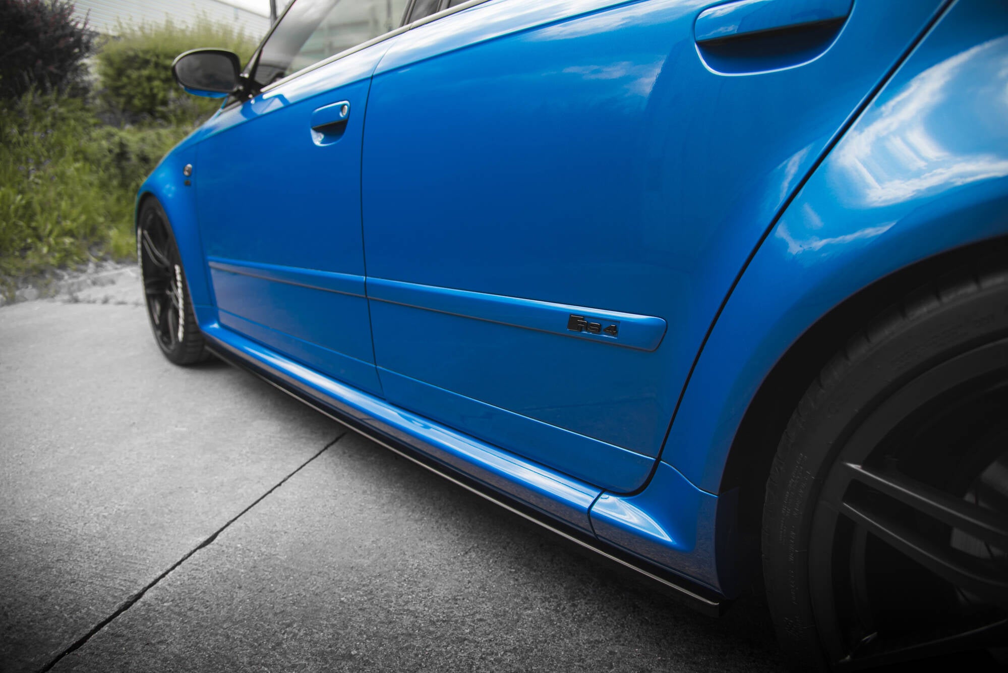 Side skirts diffusers audi rs4 b7