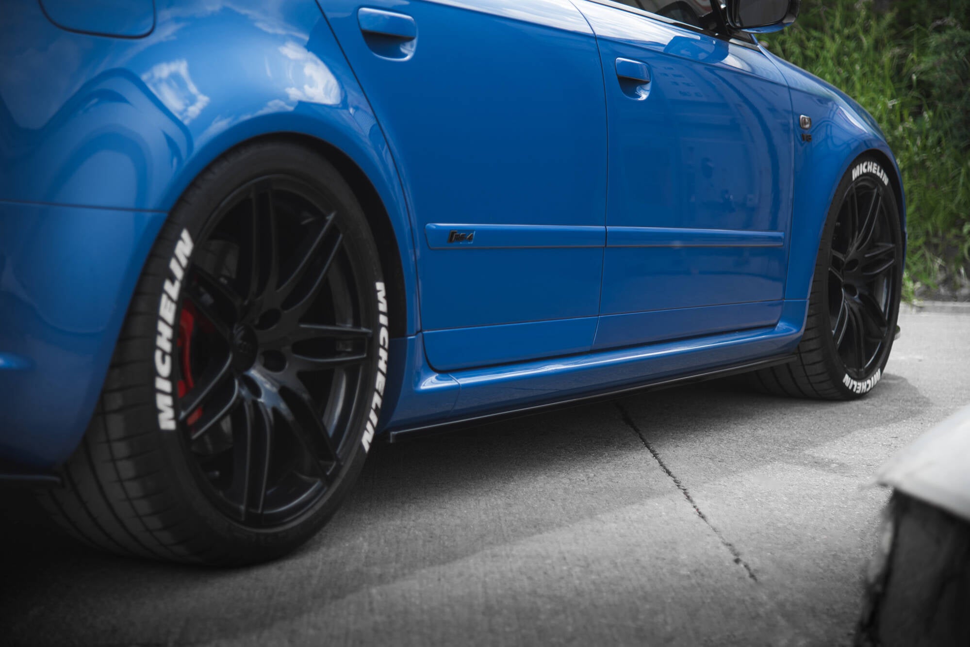 Side skirts diffusers audi rs4 b7