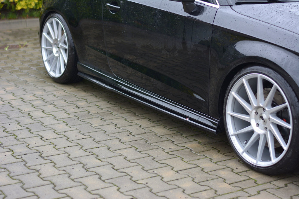 Side nederdele diffusorer Audi S3 / A3 S-linje 8V / 8V FL Hatchback