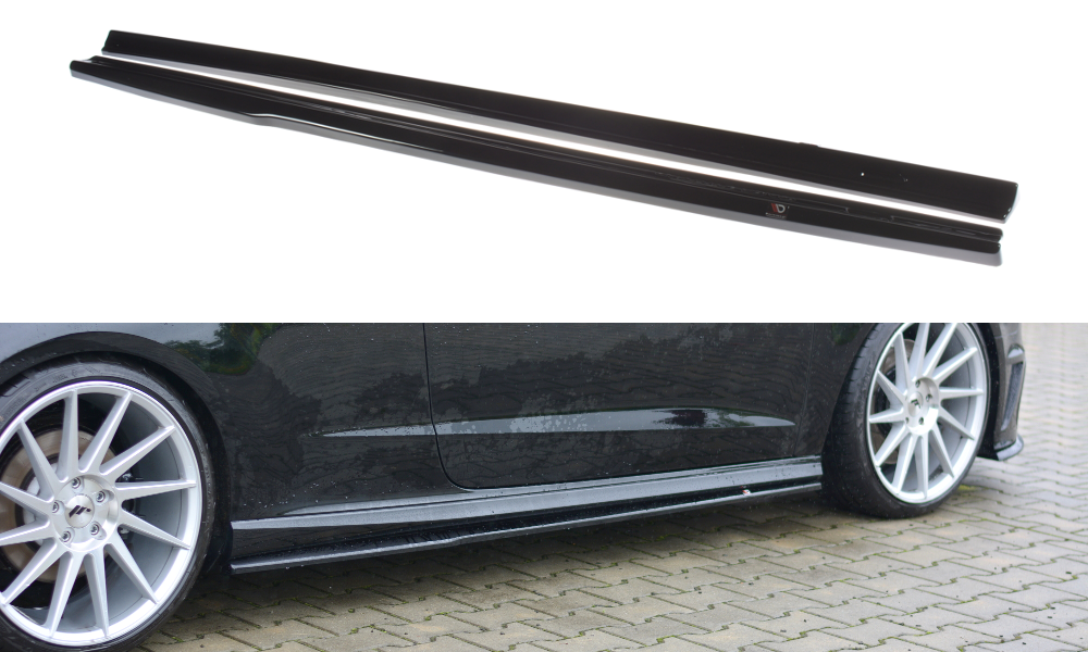 Side nederdele diffusorer Audi S3 / A3 S-linje 8V / 8V FL Hatchback