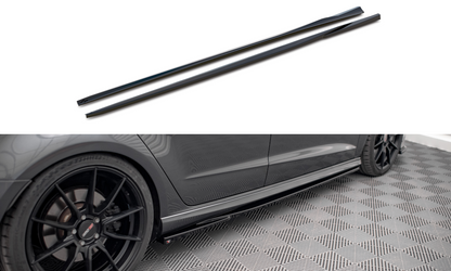 Side skirts diffusers audi s3 / a3 s-line sportback 8v facelift