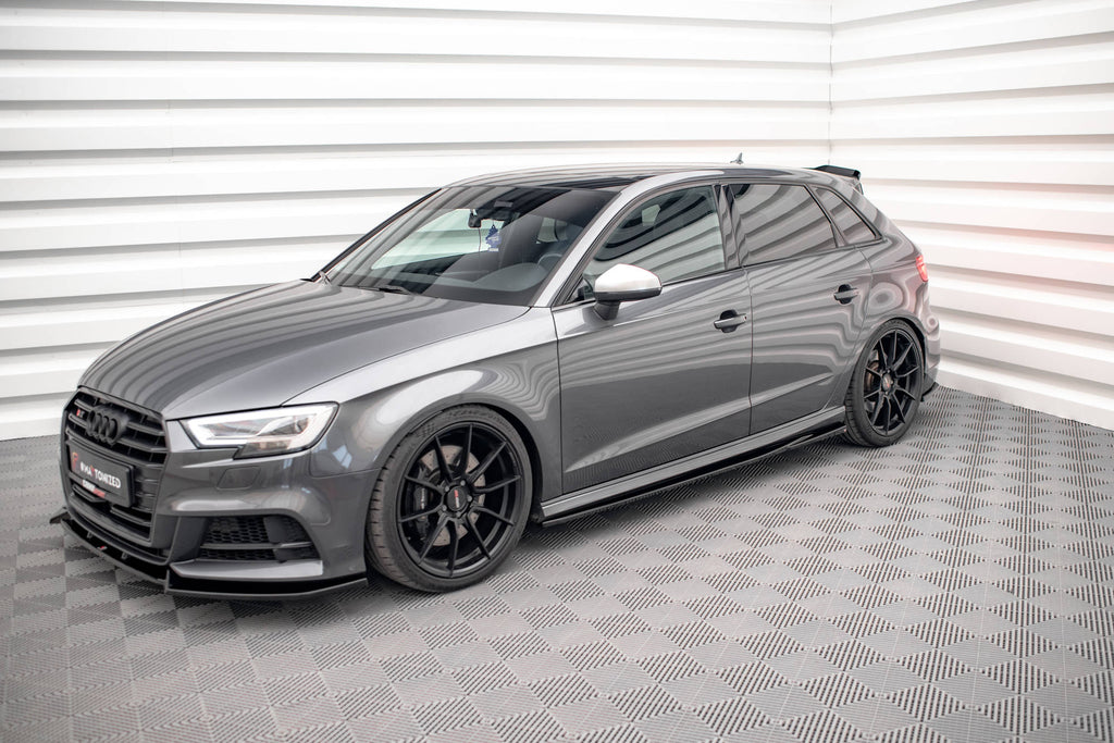 Side skirts diffusers audi s3 / a3 s-line sportback 8v facelift