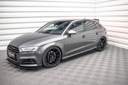 Side skirts diffusers audi s3 / a3 s-line sportback 8v facelift
