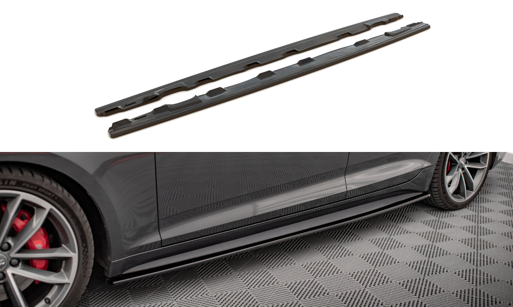 Side skirts diffusers audi s5 / a5 s-line f5 sportback