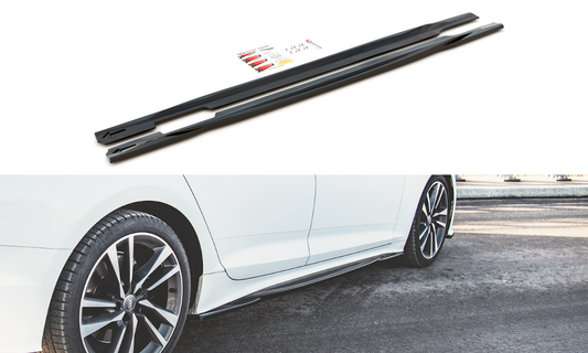 Side skirts diffusers audi s5 / a5 s-line sportback f5 facelift