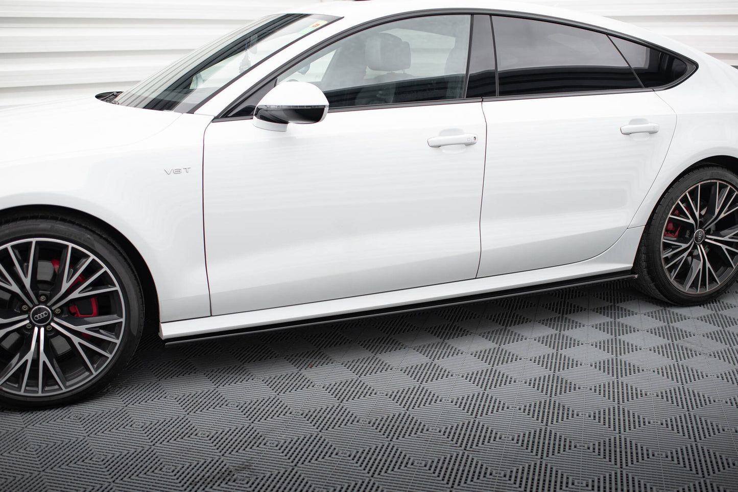 Side skirts diffusers audi s7 / a7 s-line c7 fl