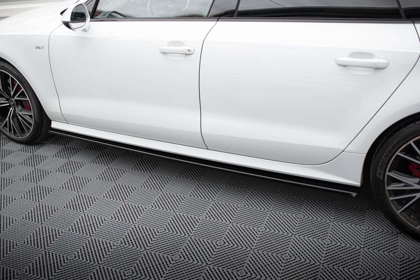 Side skirts diffusers audi s7 / a7 s-line c7 fl