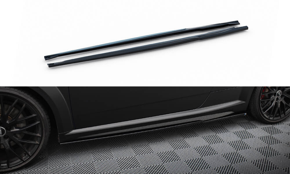 Side skirts diffusers audi tt s / tt s-line 8s facelift