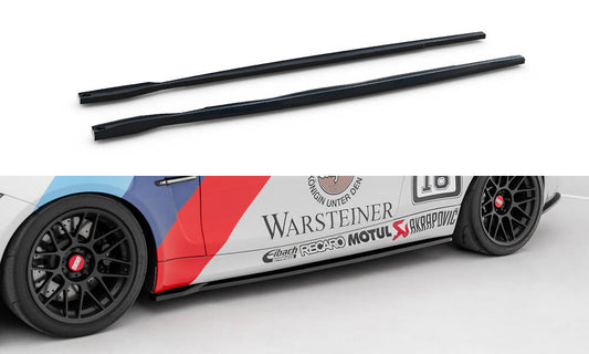 Side skirts diffusers bmw 1 m coupe e82