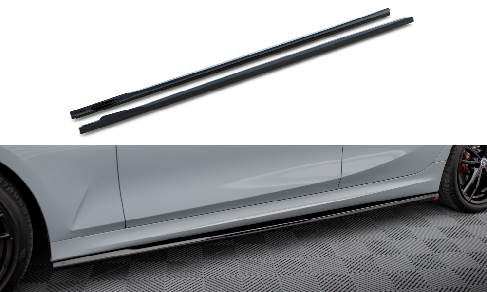 Side skirts diffusers bmw 3 m340i / m-pack g20 / g21 facelift