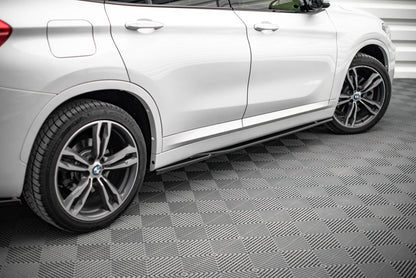 Side skirts diffusers bmw x1 m-pack f48