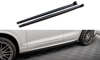 Side skirts diffusers bmw x3 m-pack f25