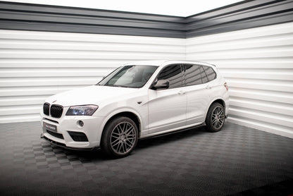 Side skirts diffusers bmw x3 m-pack f25