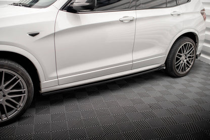 Side skirts diffusers bmw x3 m-pack f25
