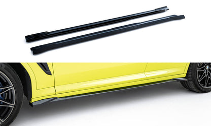 Side skirts diffusers bmw x4m f98 facelift