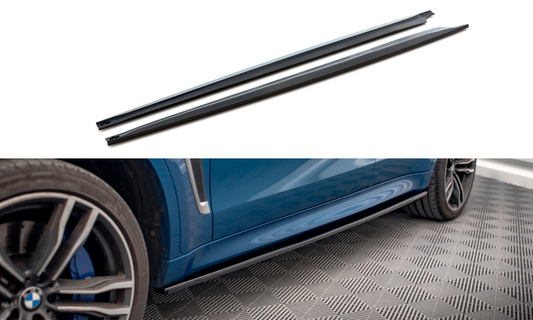 Side skirts diffusers bmw x6 m f86