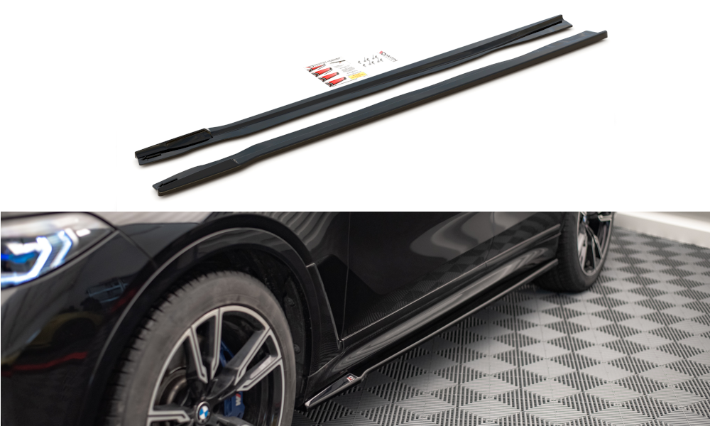 Side skirts diffusers bmw x7 m-pack g07