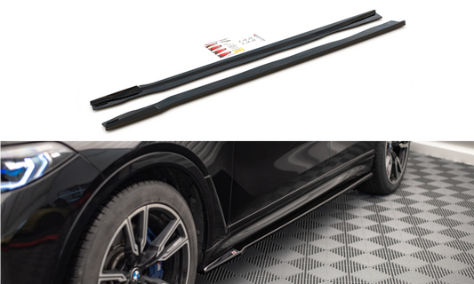 Side skirts diffusers bmw x7 m-pack g07